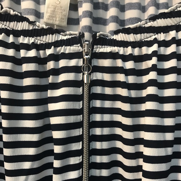 Chico’s Sz 3 (XL) Striped Boho Top - Picture 4 of 4